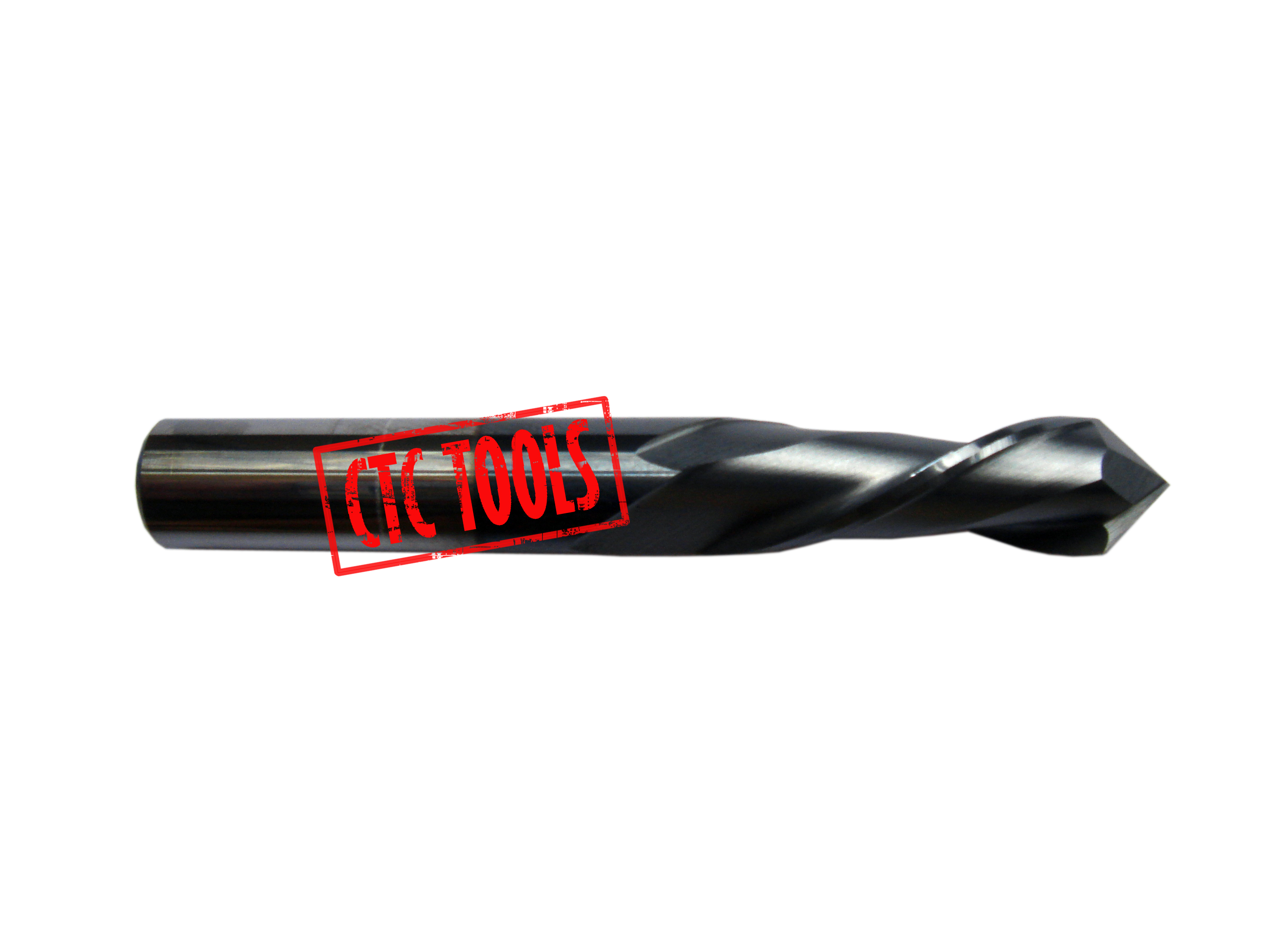 6mm Carbide 2 Flute 90 Degree Point Drill Mill TiAlN 