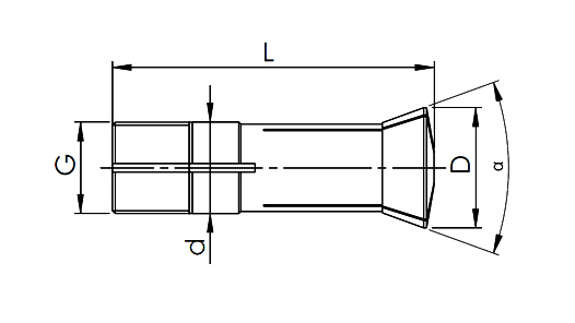 SHARPENER COLLET 355E S20X2 - METRIC - 1PC #P73 - CTC Tools